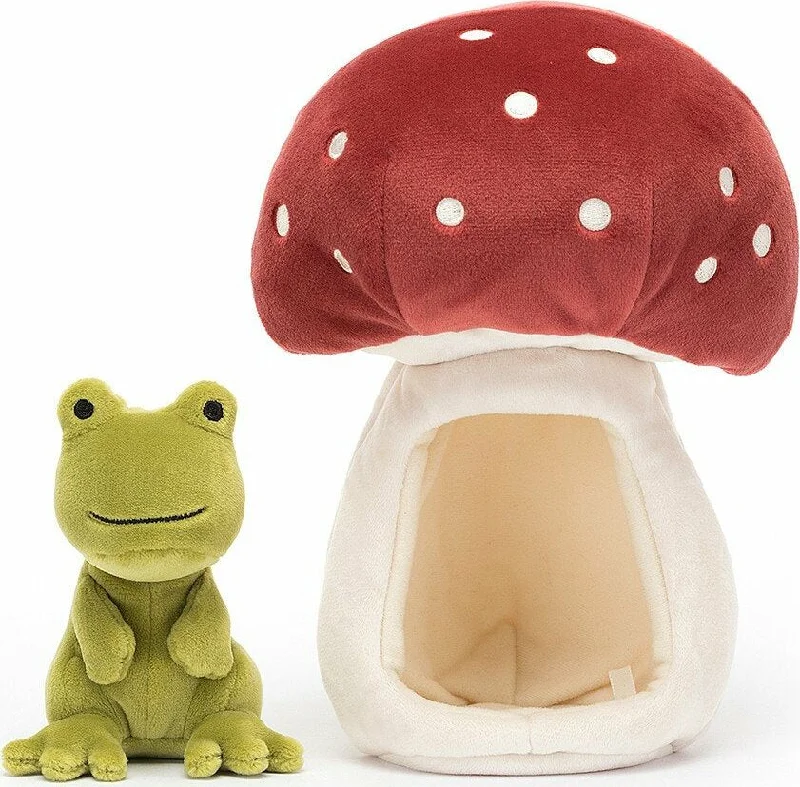 Adorable and gentle Jellycat friendsForest Fauna Frog