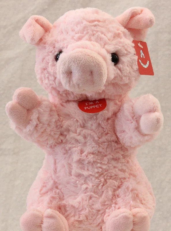 Cheerful and happy stuffed figuresHand Puppet - Pig