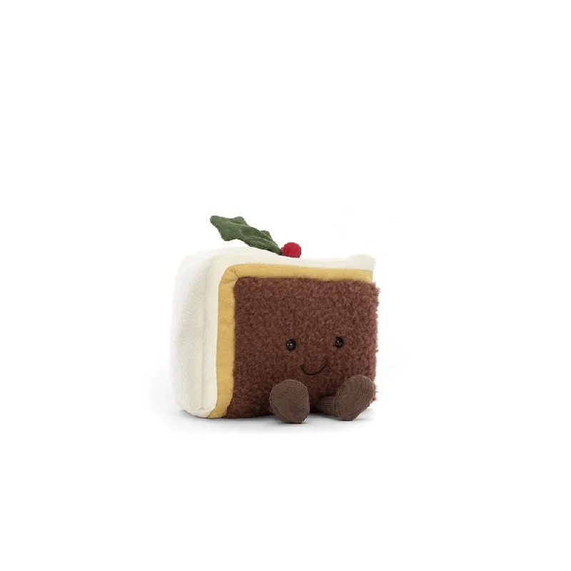 Delightful and enchanting plush friendsJellycat Amusable Slice of Christmas Cake