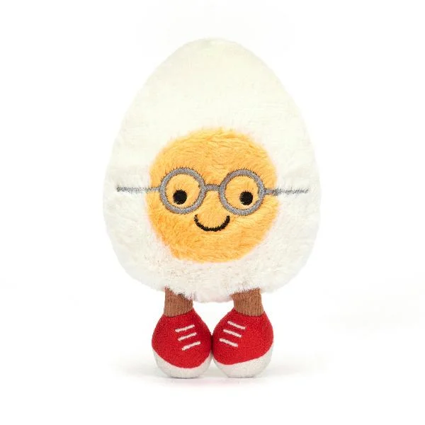 Adorable and plush Jellycat emotional support friendsJellycat Amuseable Boiled Egg Geek 5.5"