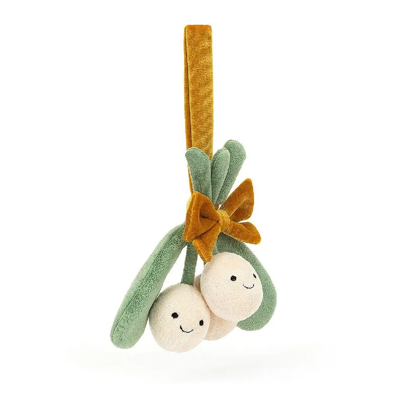 Huggable and charming Jellycat beloved by all ages.Jellycat Amuseable cream mistletoe