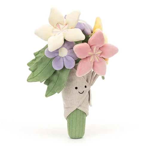 Friendly and approachable plush friendsJellycat Amuseables Bouquet of Flowers
