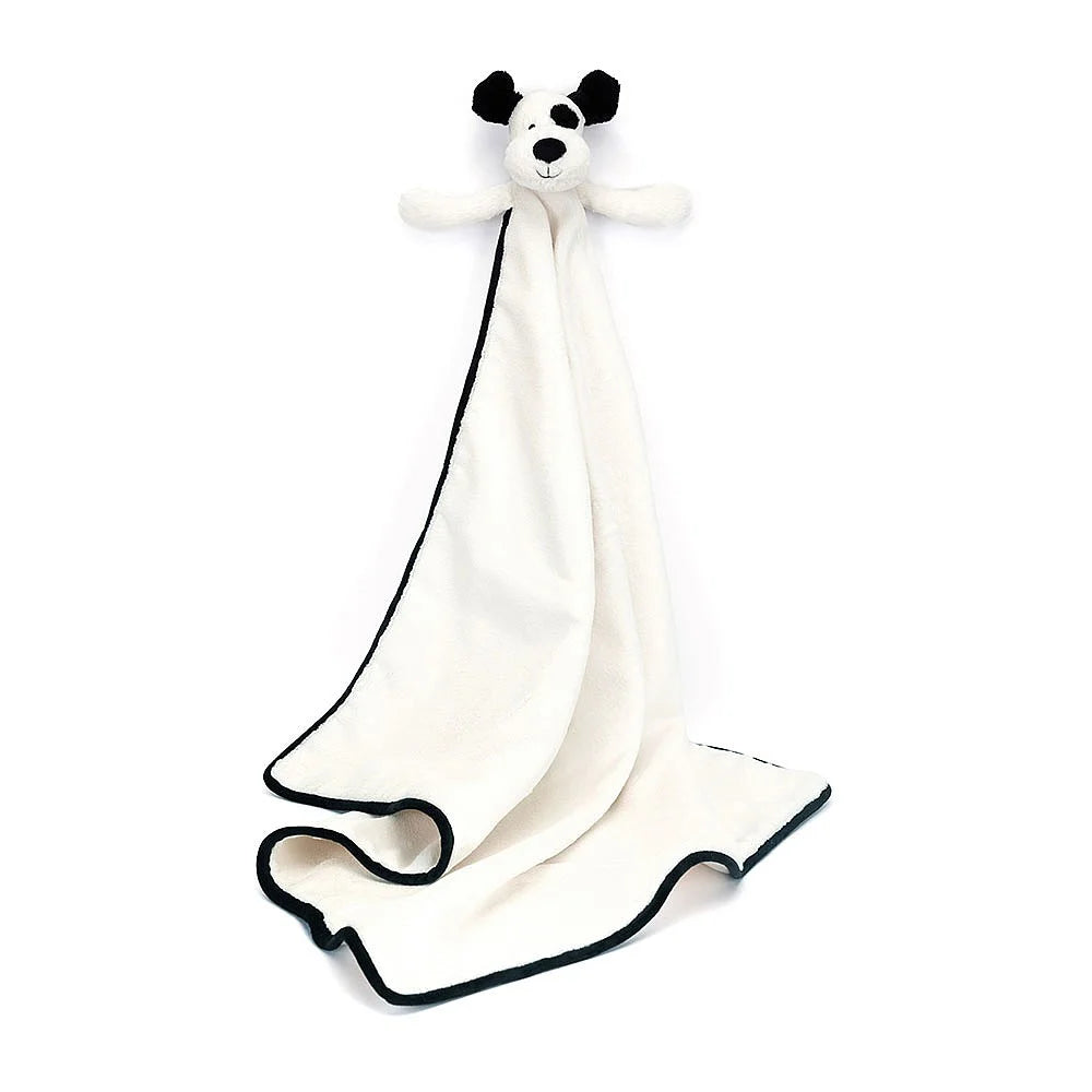 Cozy and gentle Jellycat attention to detailJellycat bashful black & cream puppy blankie