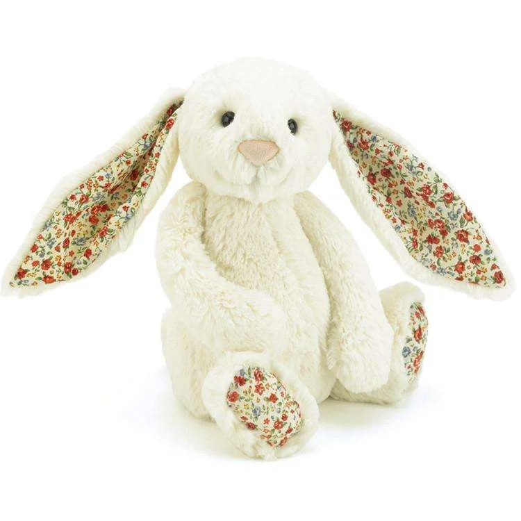 Adorable and plush Jellycat emotional support friendsBashful Bunny Blossom Cream (Medium)