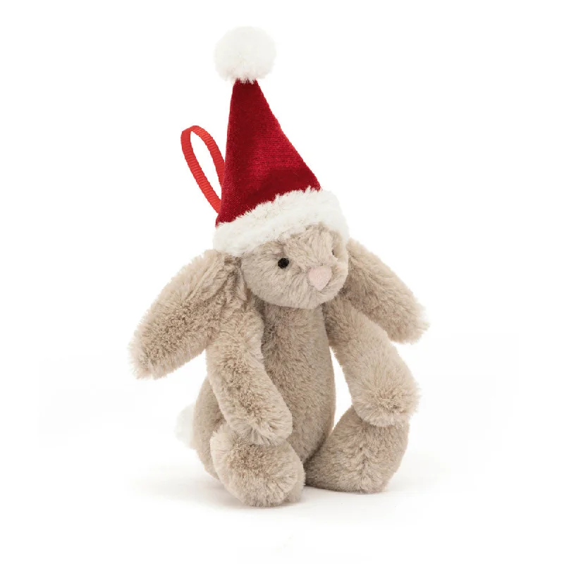 Adorable and snuggly Jellycat toysJellycat bashful Christmas bunny ornament