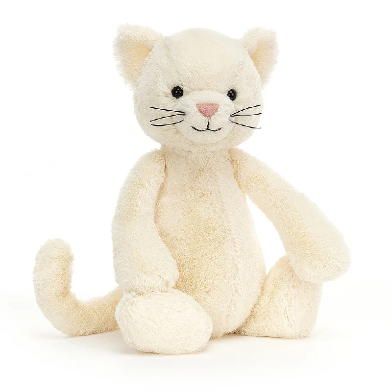 Soft and cozy Jellycat high-quality craftsmanshipJellycat Bashful Cream Kitten - Medium