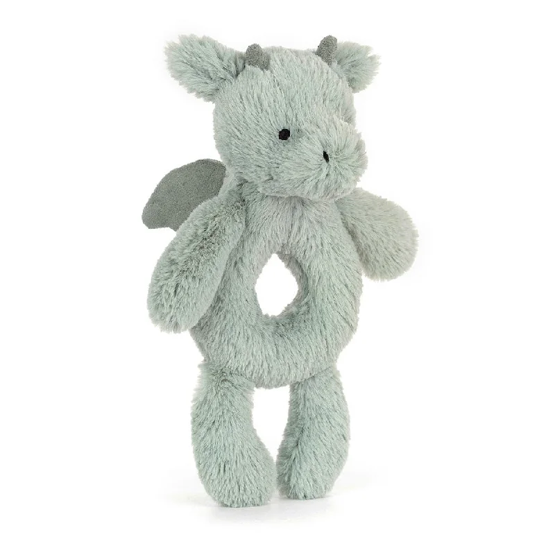 Soft and cuddly stuffed animalsJellycat Bashful Dragon Ring Rattle