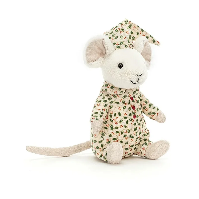 Playful and cheerful stuffed creaturesJellycat Bedtime Merry Mouse
