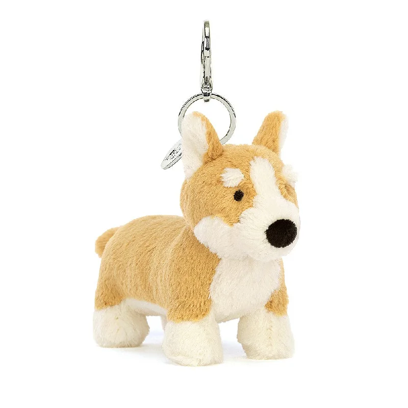 Adorable and snuggly Jellycat toysJellycat Betty corgi dog bag charm