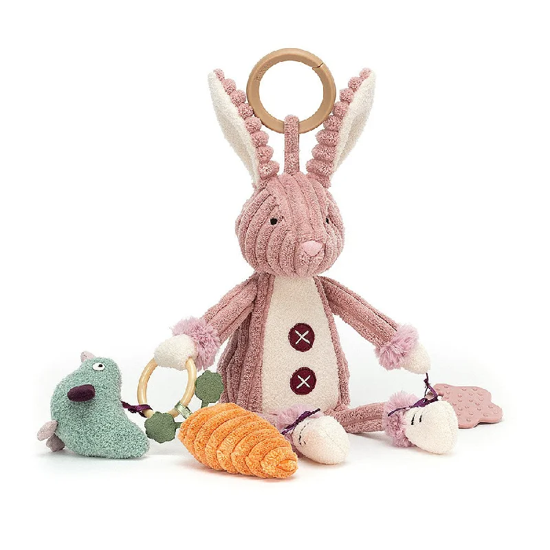 Huggable and charming Jellycat beloved by all ages.Jellycat Cordy Roy Bunny Activity Toy