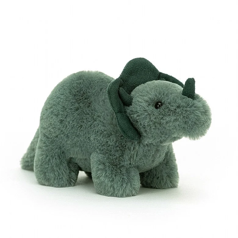 Playful and cheerful stuffed creaturesJellycat Fossilly Triceratops - H10cm