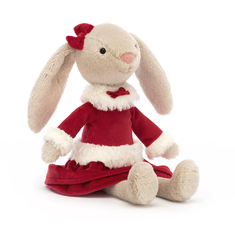 Soft and squishy plush crittersJellycat Lottie Bunny Festive - H27cm