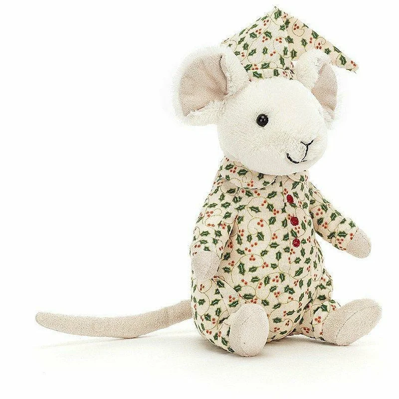 Fluffy and comforting Jellycat superior materialsJellycat Merry Mouse - Bedtime