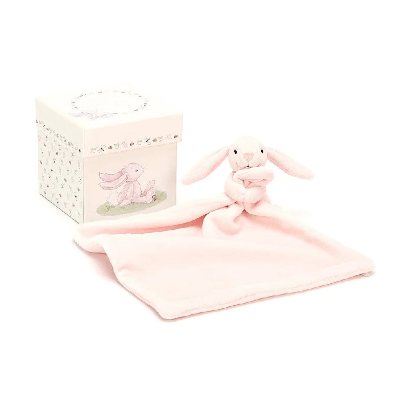 Fluffy and warm toy companionsJellyCat My First Pink Bunny Soother