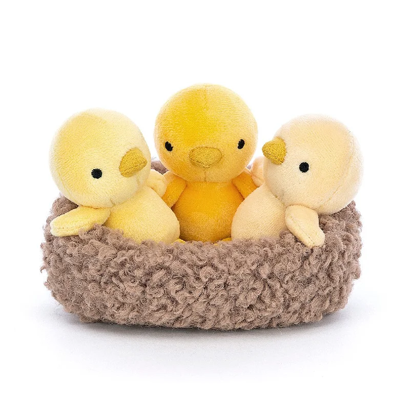 Soft and squishy plush crittersJellyCat Nesting Chickies - H13cm