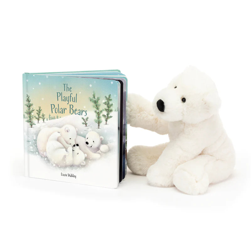 Cozy and gentle Jellycat attention to detailJellycat, Playful Polar Bears Book