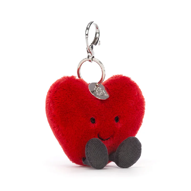 Adorable and gentle Jellycat friendsJellycat Red Heart Bag Charm