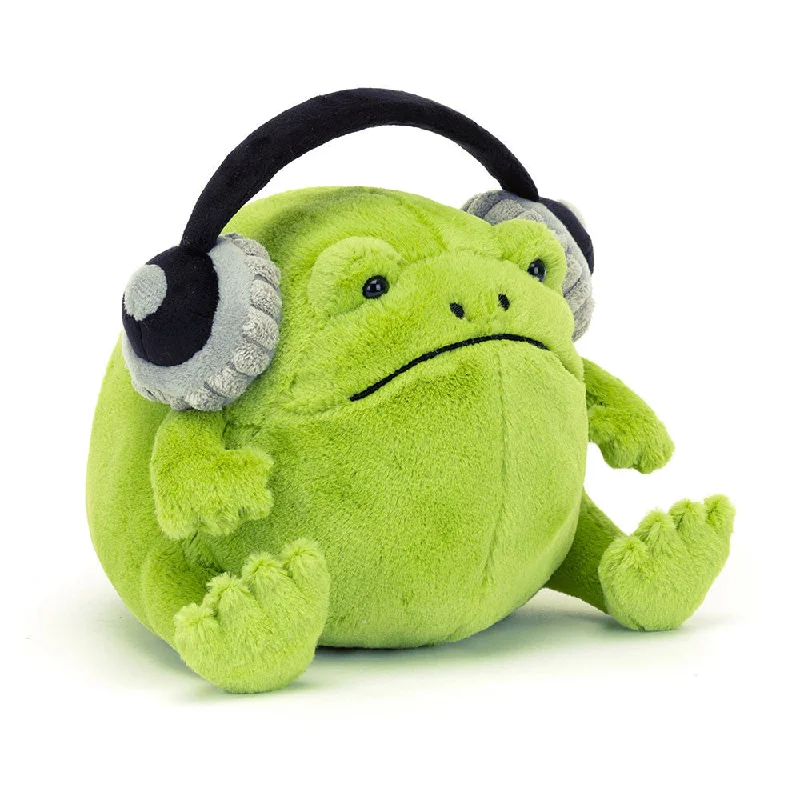 Huggable and cozy plush toysJellycat Ricky Rain Frog Headphones