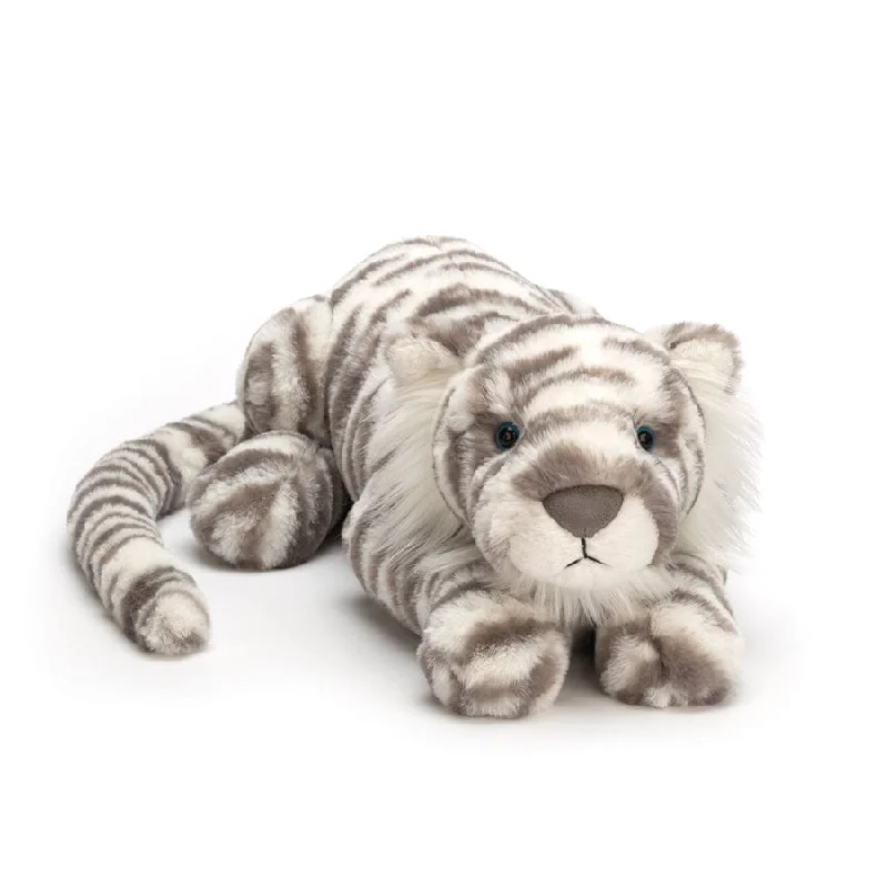 Cuddly and delightful Jellycat naptime buddiesJellycat Sacha Snow Tiger