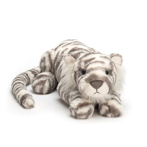 Adorable and plush Jellycat emotional support friendsJellycat sacha snow tiger little