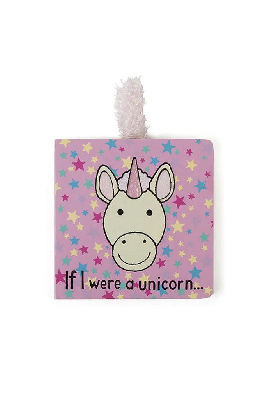 Fluffy and comforting Jellycat superior materialsIf I Were a Unicorn Board Book (Pink)