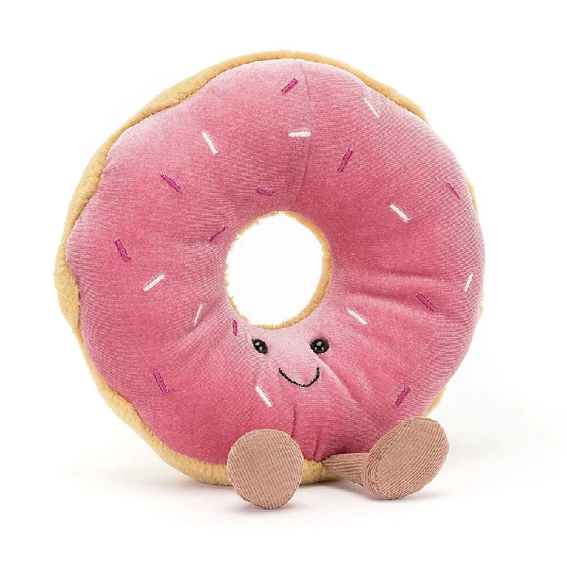 Huggable and charming Jellycat beloved by all ages.Jellycat Soft Toy - Amuseable Doughnut (18cm tall)