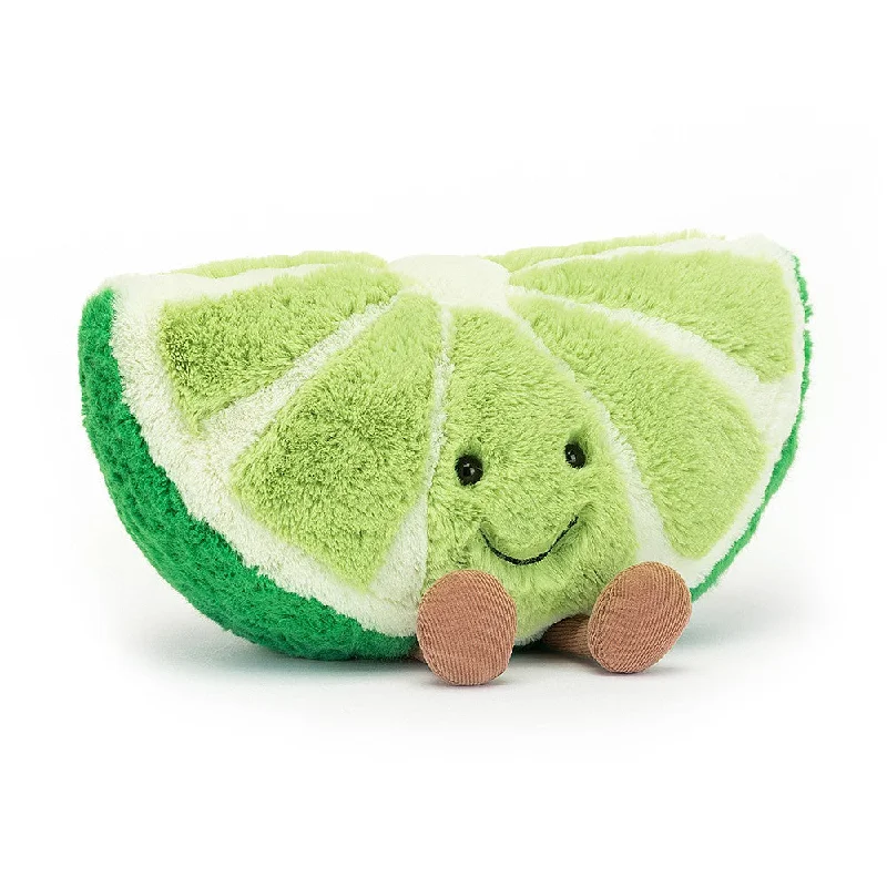 Cozy and gentle Jellycat attention to detailJellycat Soft Toy - Amuseable Lime (18cm tall)