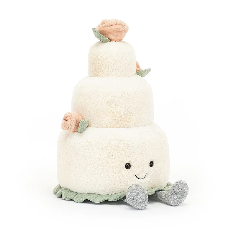 Adorable and gentle Jellycat friendsJellycat Soft Toy - Amuseable Wedding Cake (28cm tall)