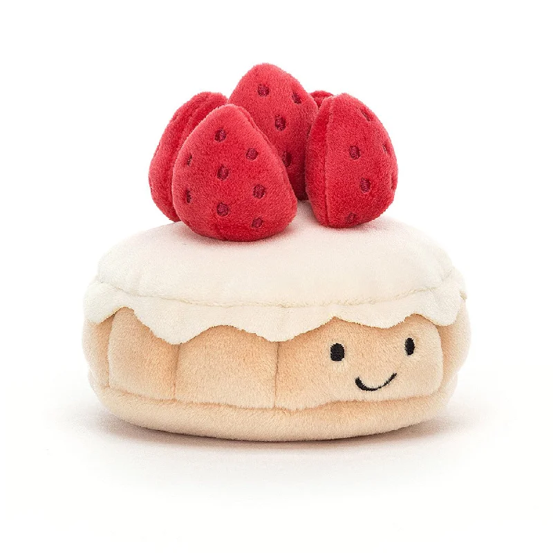Soft and cozy Jellycat high-quality craftsmanshipJellycat Soft Toy - Pretty Patisserie Tarte Aux Fraises (7cm tall)