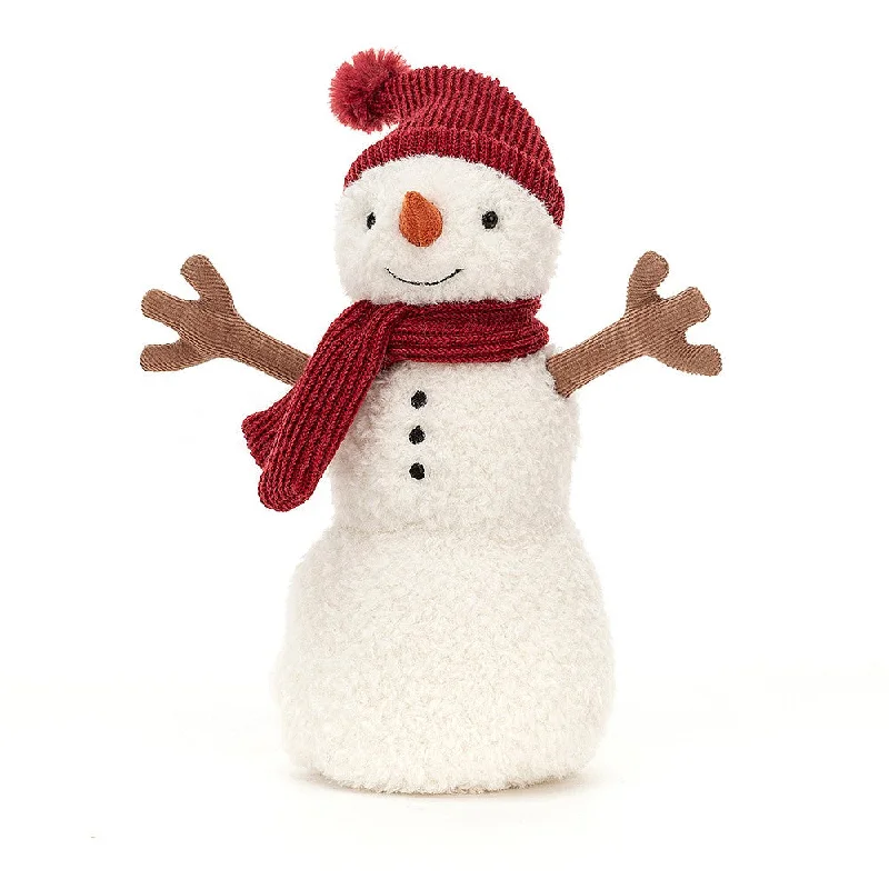Soft and squishy plush crittersJellyCat Teddy Snowman - Medium H20cm