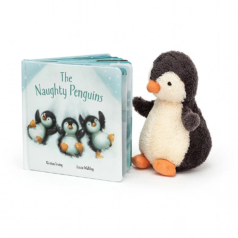 Huggable and comforting Jellycat creationsJellycat, The Naughty Penguins Gift Book