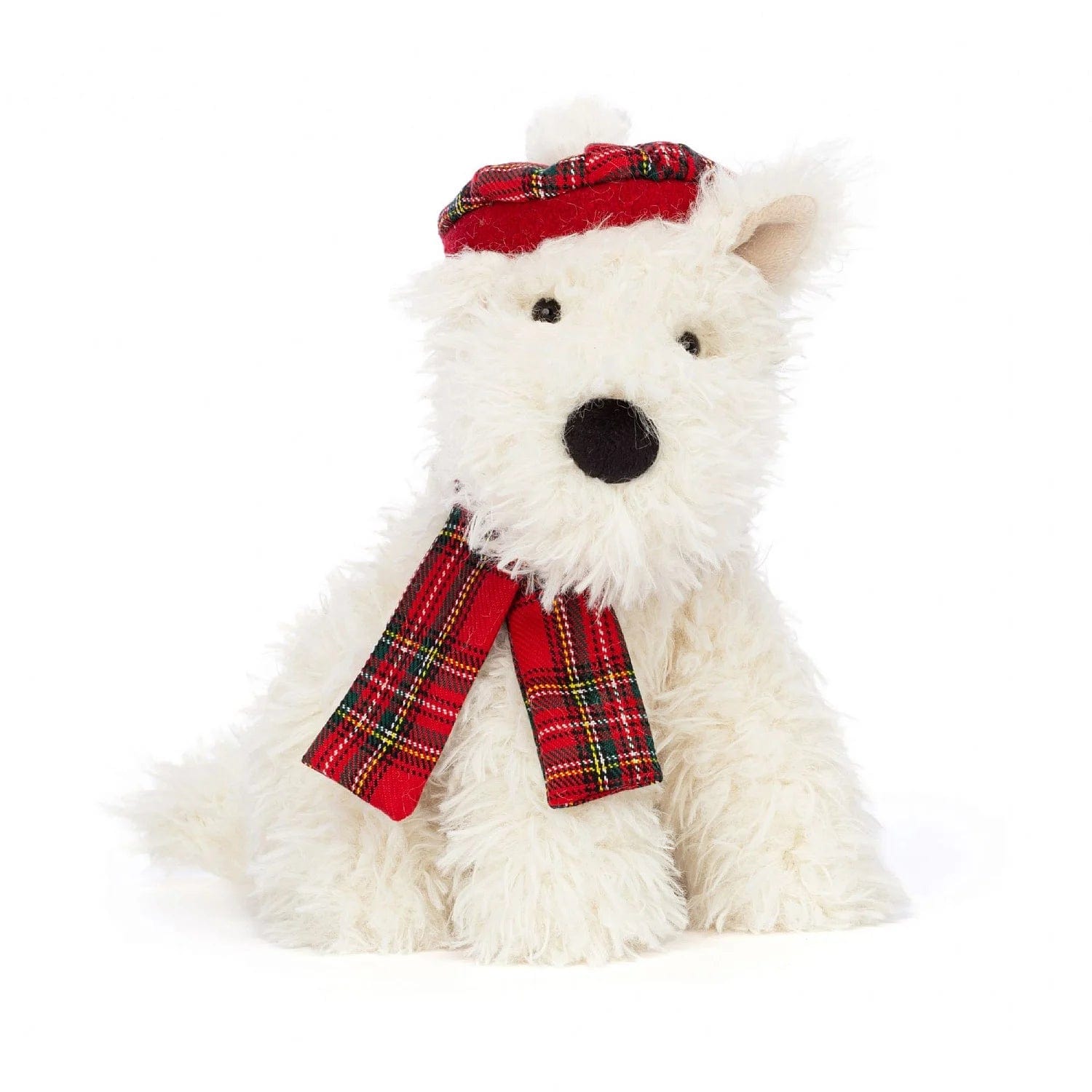 Fluffy and comforting Jellycat superior materialsJellycat Winter Warmer Munro Scottie Dog