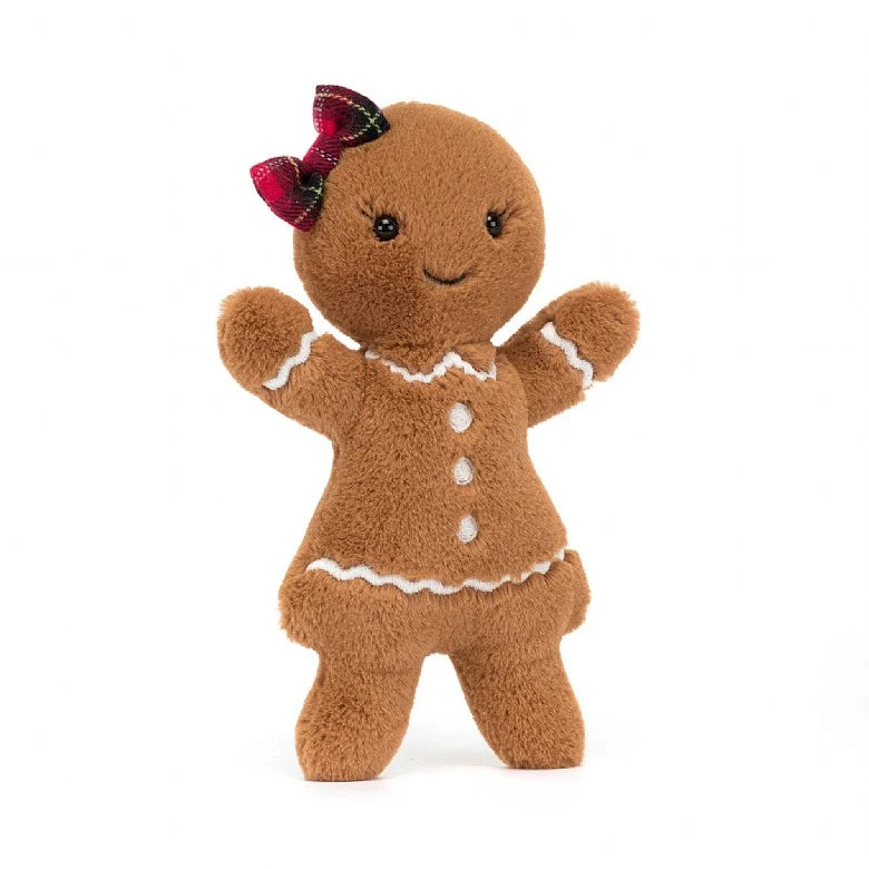 Cuddly and snuggly Jellycat snuggle partnersJolly Gingerbread Ruby Original