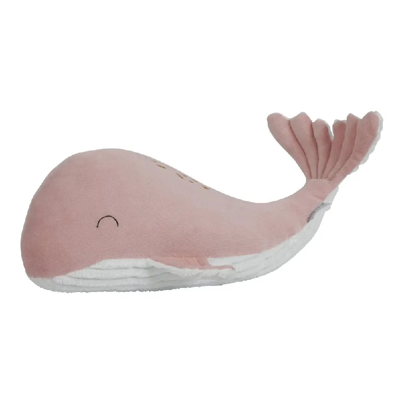 Endearing and lovable stuffed toysLittle Dutch Soft Toy Whale - 35cm - Ocean Pink