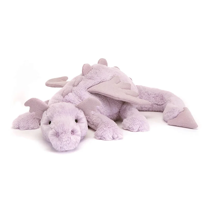 Soft and endearing Jellycat plushiesLavender Dragon Huge