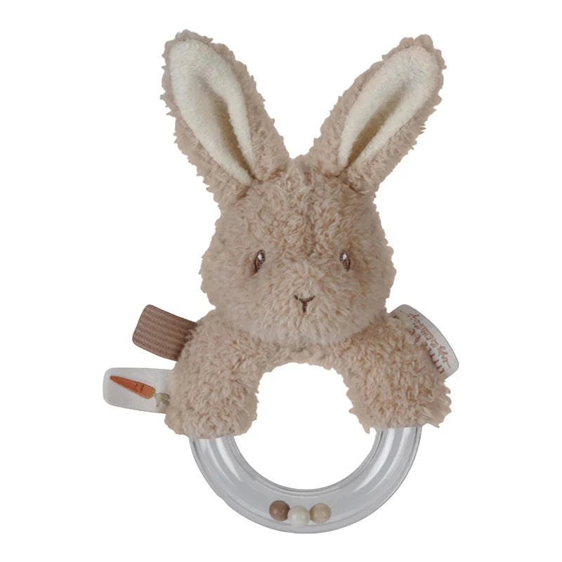 Friendly and approachable plush friendsLittle Dutch Ring Rattle Bunny