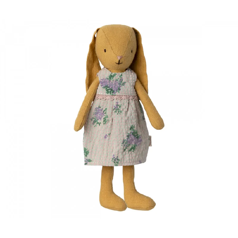 Adorable and charming plush figuresMaileg Bunny size 1, Dusty yellow - Floral Dress