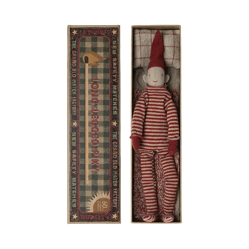 Playful and cheerful stuffed creaturesMaileg Long Legged Pixy in a Box - Small