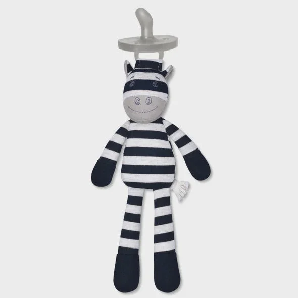 Whimsical and imaginative stuffed toysOrganic Farm Pacifier Buddy  - Ziggy Zebra