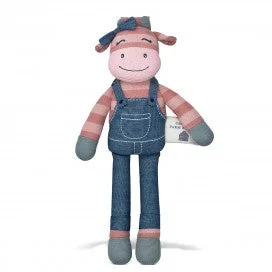 Sweet and innocent stuffed animalsOrganic Farm Pacifier Buddy - Miss Moo