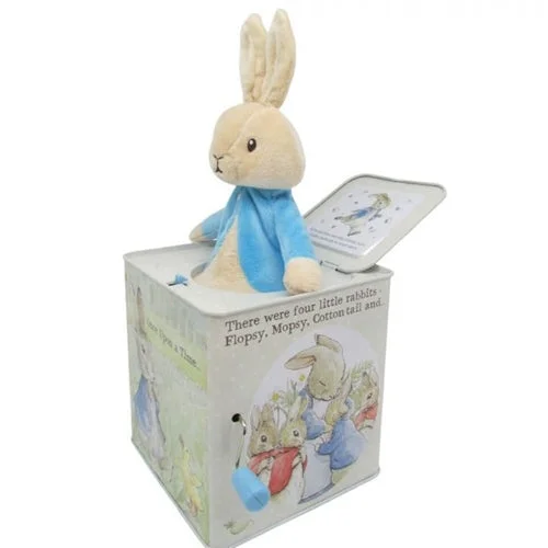 Fluffy and warm toy companionsPeter Rabbit Jack in the Box