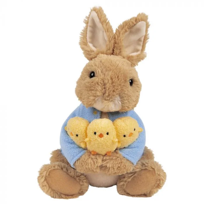 Adorable and tiny stuffed crittersPeter Rabbit with Chicks