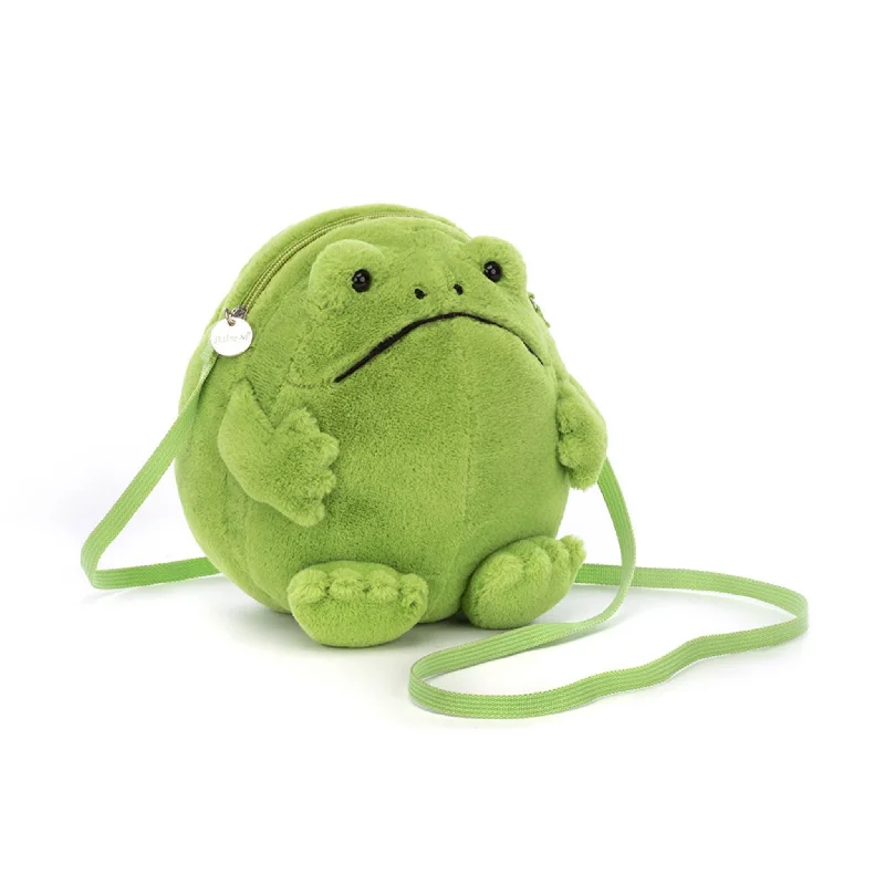 Huggable and comforting Jellycat creationsRicky Rain Frog Bag