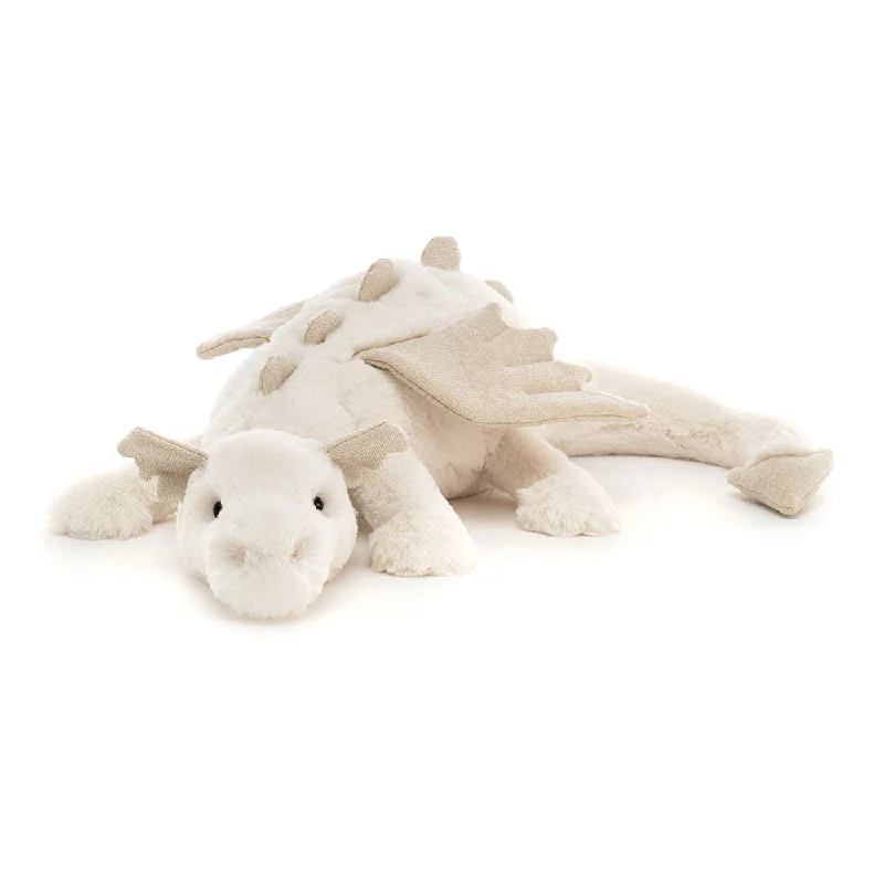 Adorable and gentle Jellycat friendsSnow Dragon Large