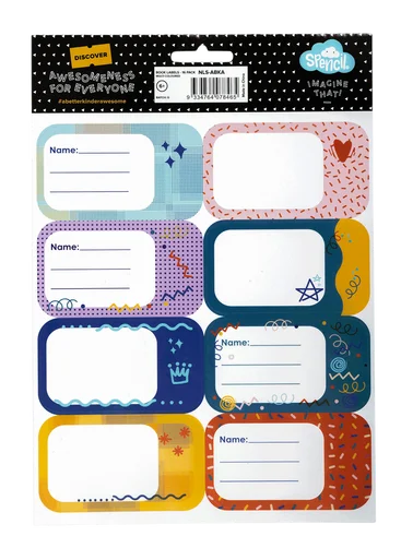 Entertaining tales for children Book Labels - Multicolour