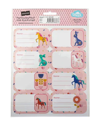 Instructive children's talesBook Labels - Unicornia