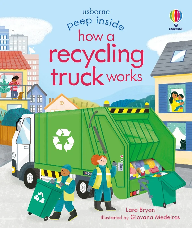 Instructive children's talesBook - Peep Inside How A Recycling Truck Works