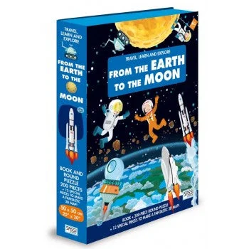 Enchanting bedtime stories From the Earth to the Moon 3D Puzzle and Book Set