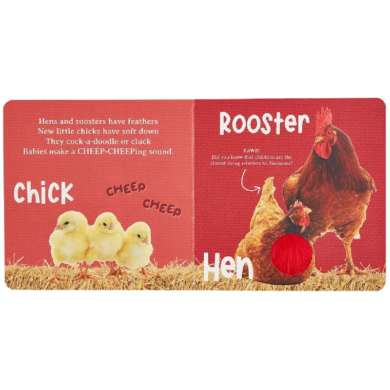 Imaginative children's literature Mud Pie Hear & Feel Farm Board Book