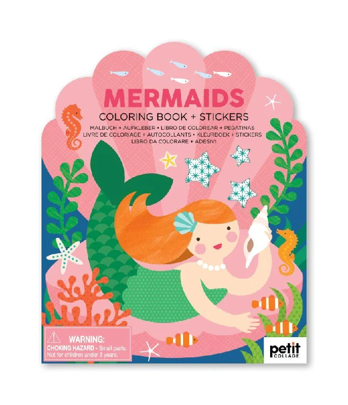 Engaging narratives for children Colouring Book With Stickers - Mermaid
